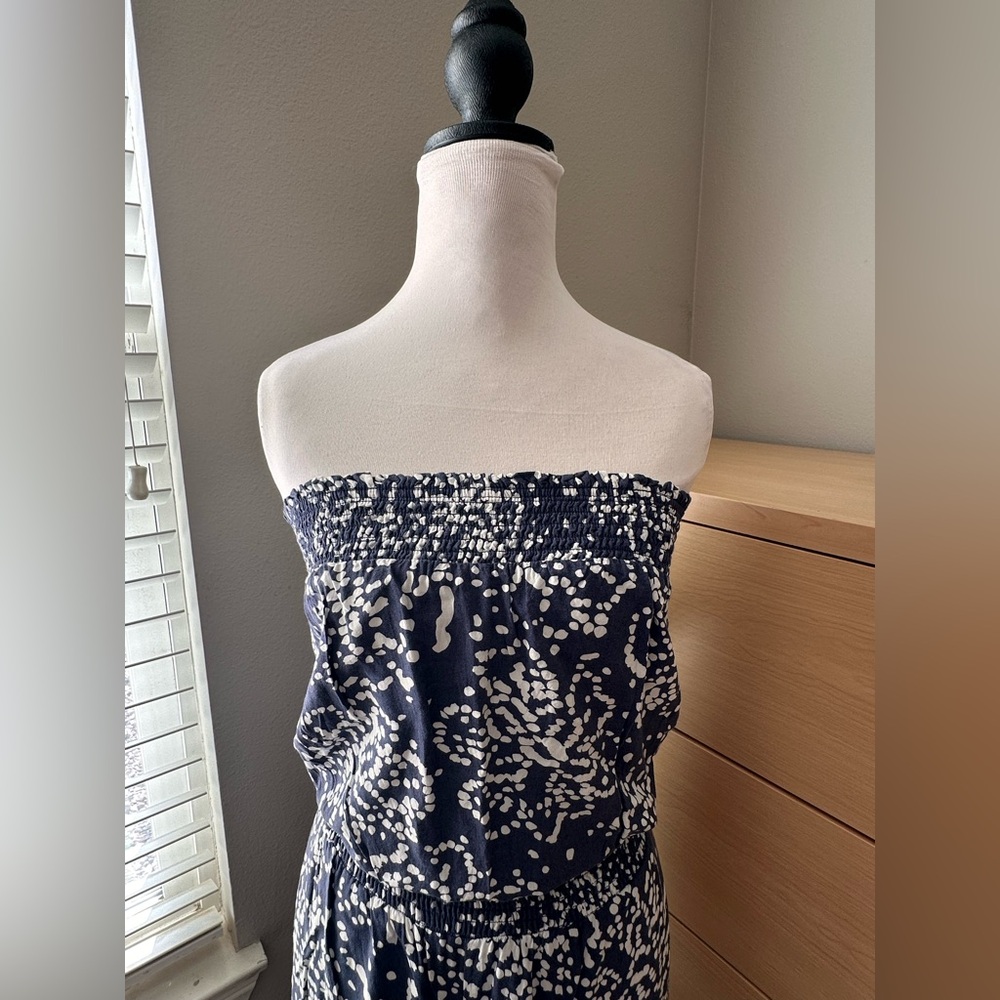 INC International Concepts Navy and White Patterned Garment-0010 - Picture 2 of 4